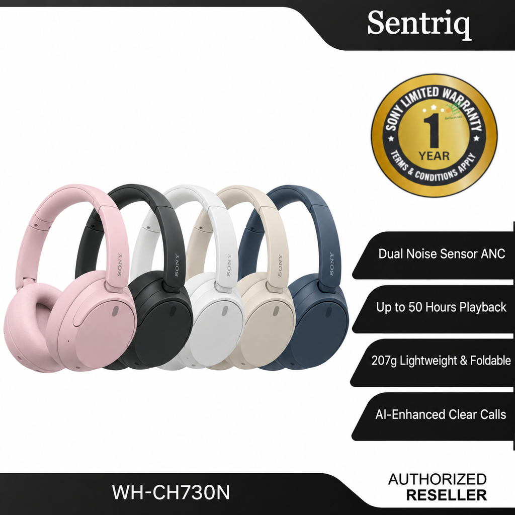 Sony WH-CH730N Wireless Noise Cancelling Headphones | Up to 50 Hours Battery | Multipoint | 1 Year Warranty