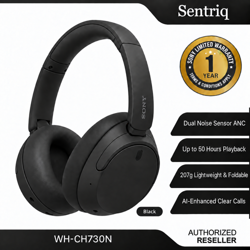 Sony WH-CH730N Wireless Noise Cancelling Headphones | Up to 50 Hours Battery | Multipoint | 1 Year Warranty