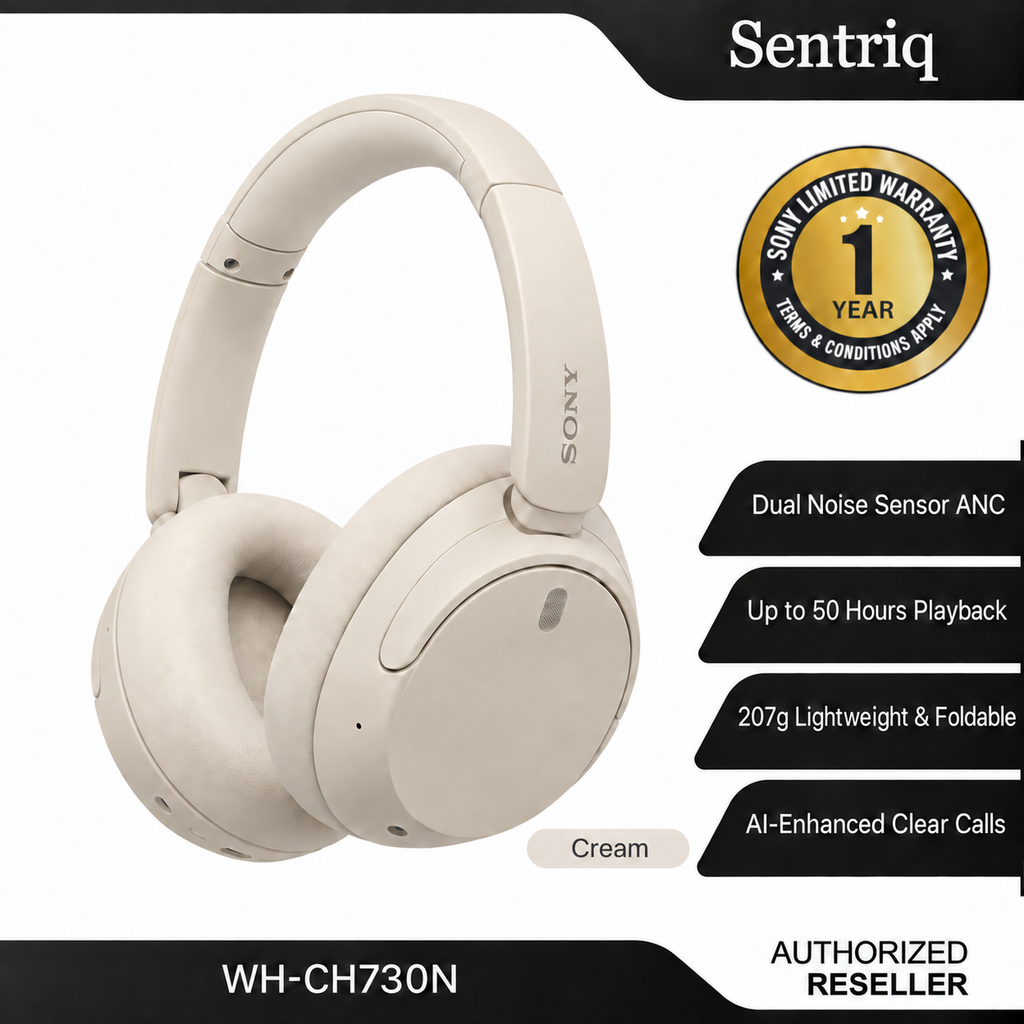 Sony WH-CH730N Wireless Noise Cancelling Headphones | Up to 50 Hours Battery | Multipoint | 1 Year Warranty