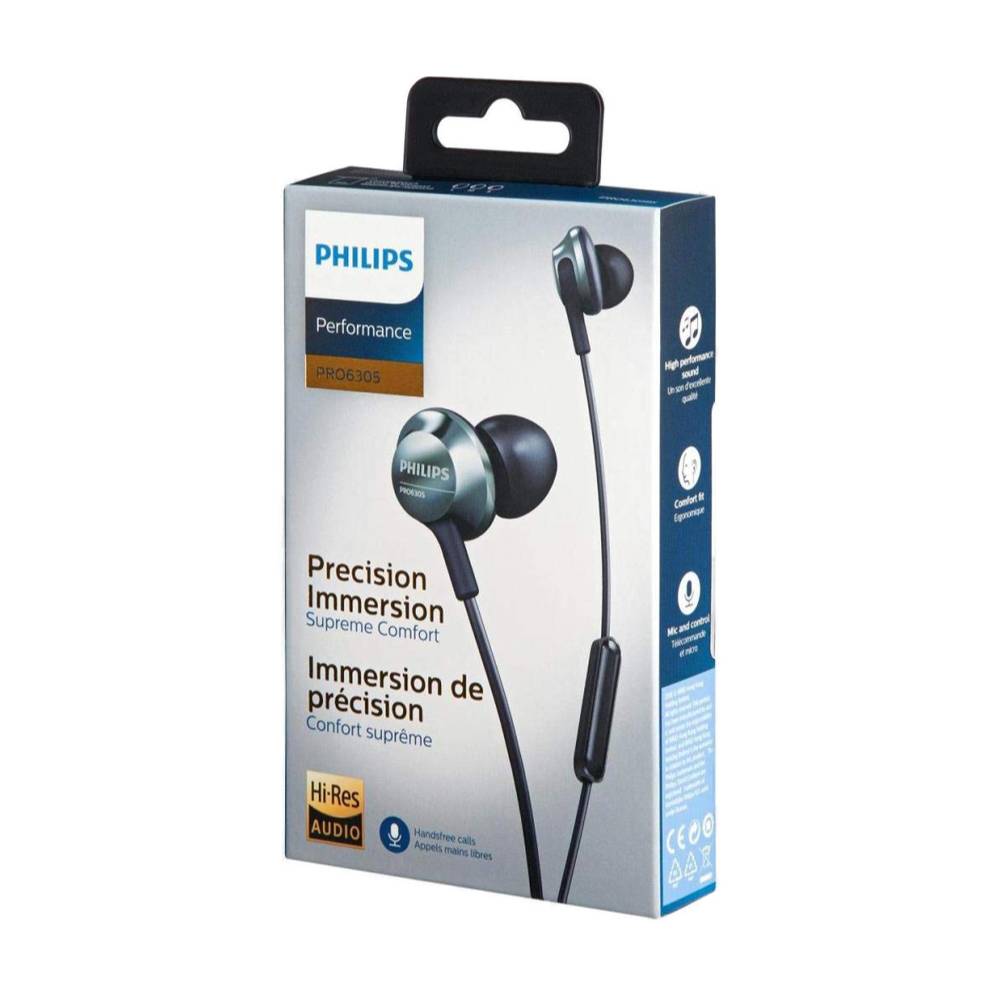Philips PRO6305 InEar Headphones with Mic (Original) 1 Year Warranty