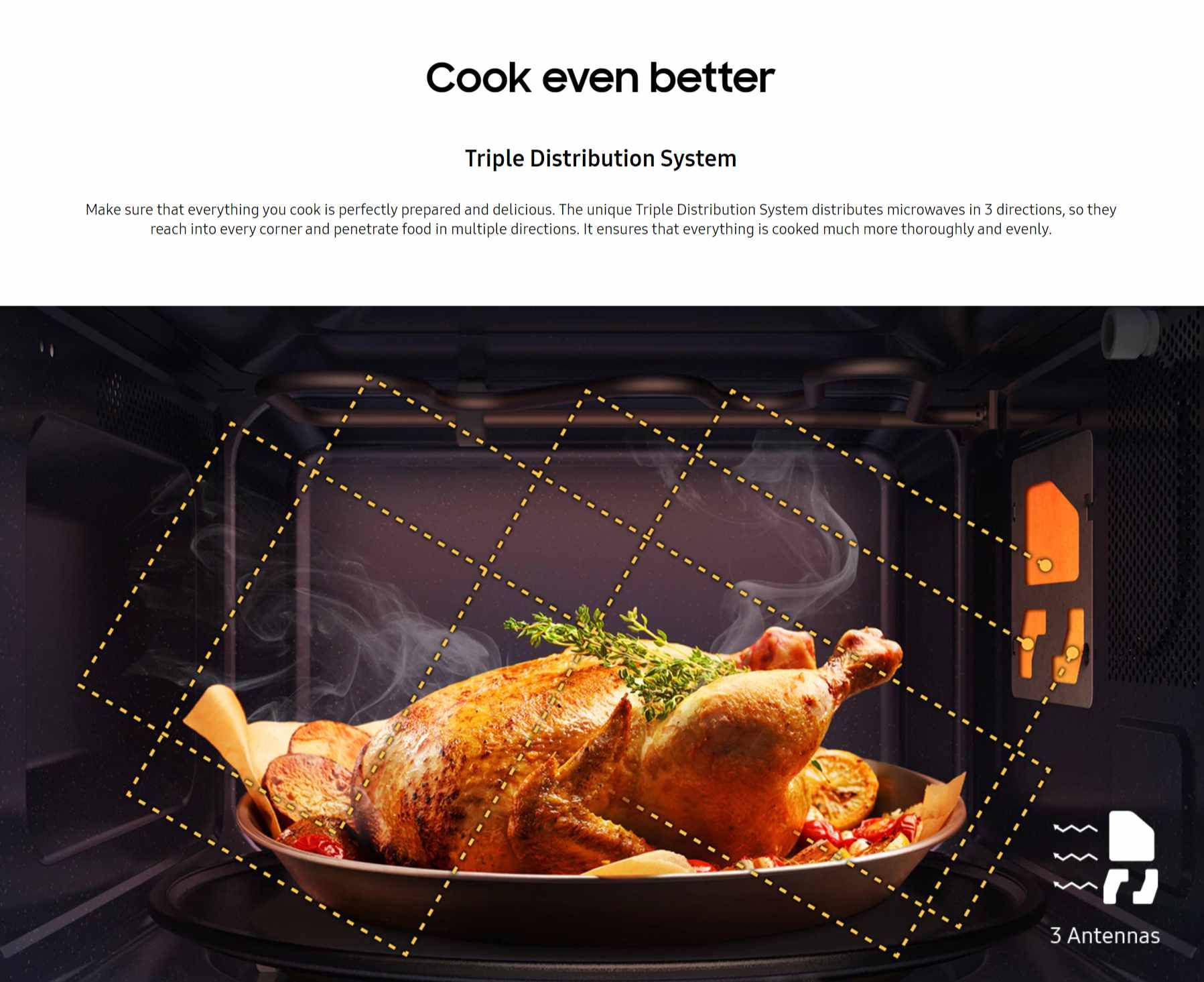 Samsung MG23T5018CK Grill Microwave Oven with Healthy Grill Fry