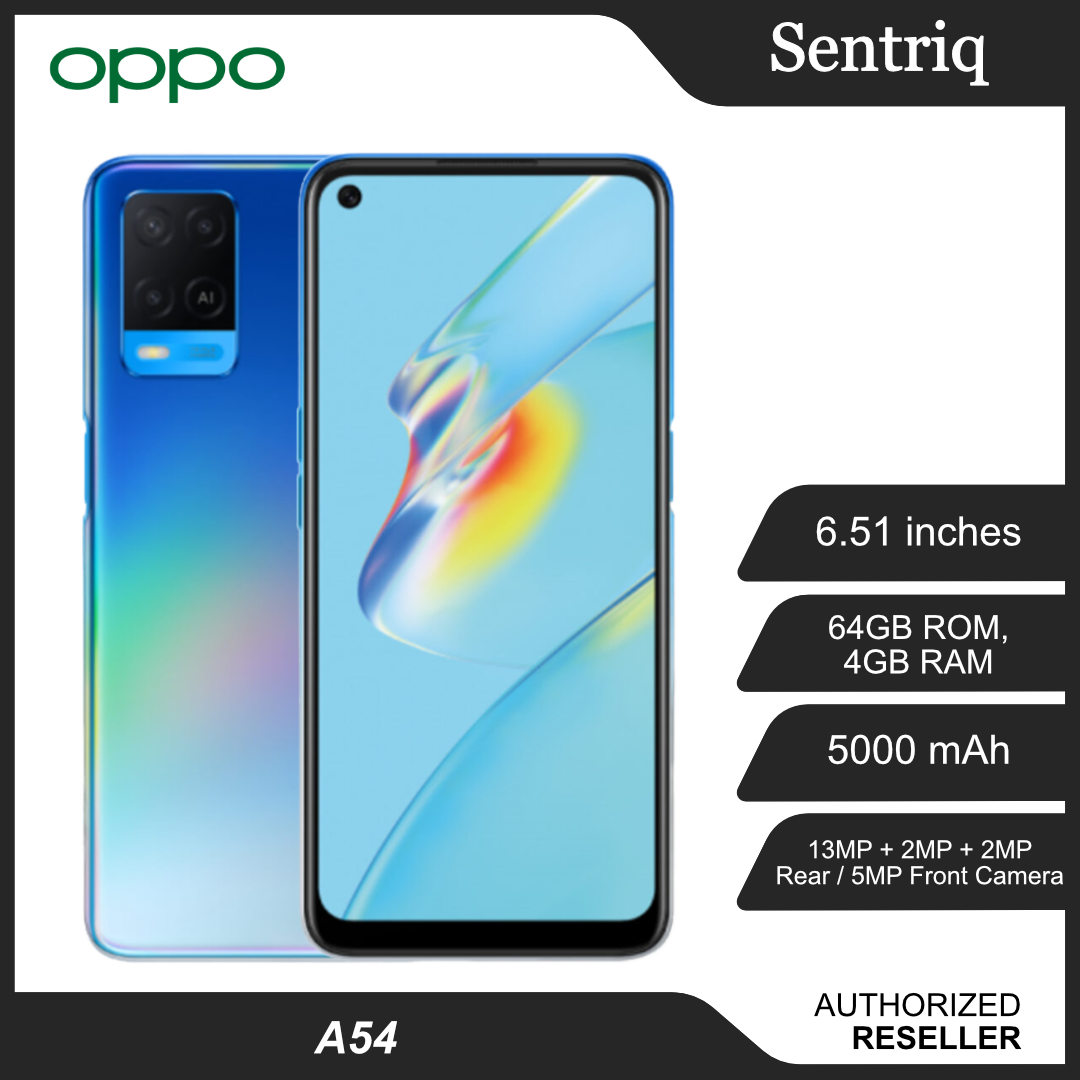 Oppo A54/L Smartphone 4GB RAM 64GB A54 Starry Blue Colour (Original) 1
