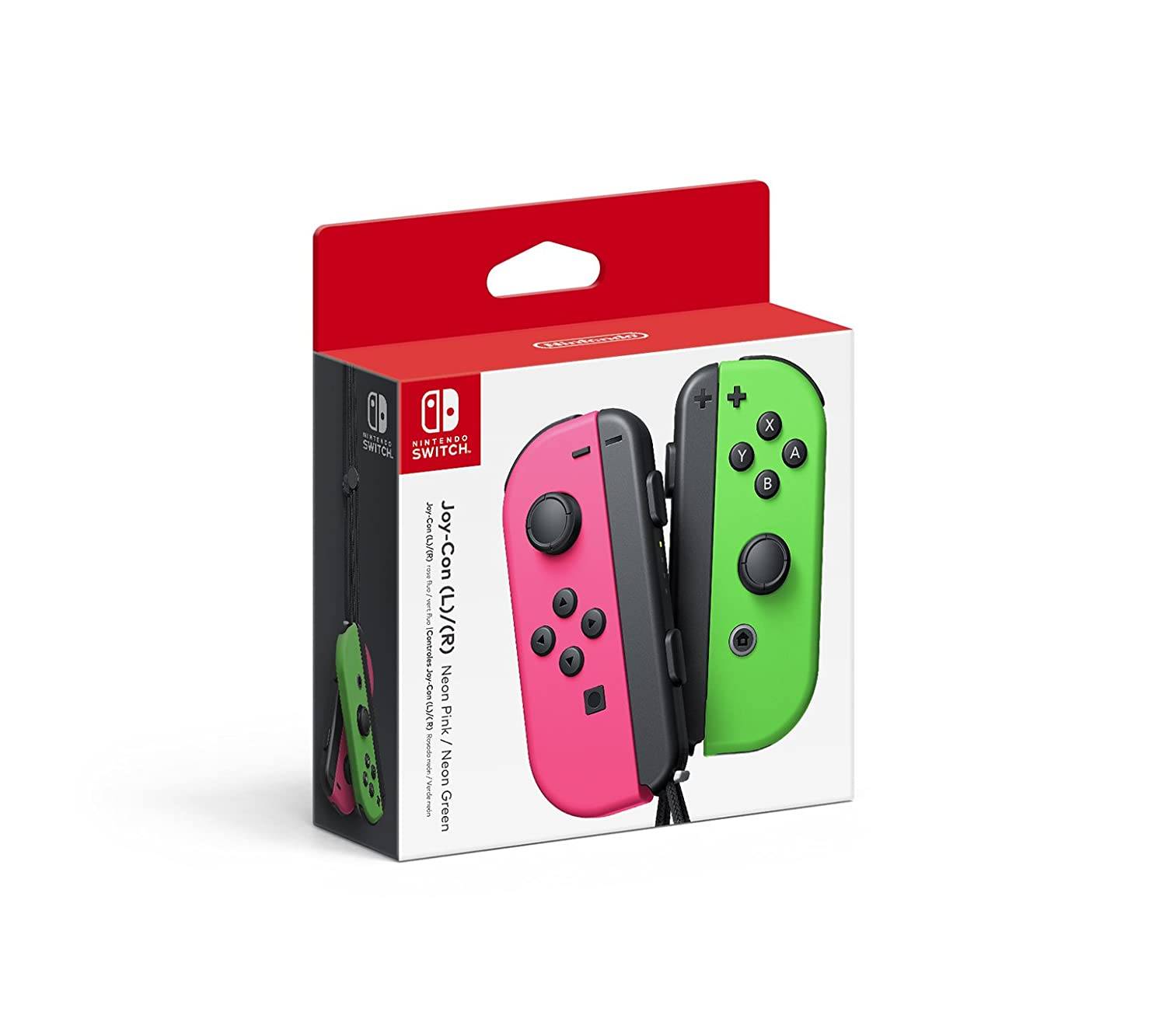 Nintendo Switch Official Joy-con Left Green + Right Pink