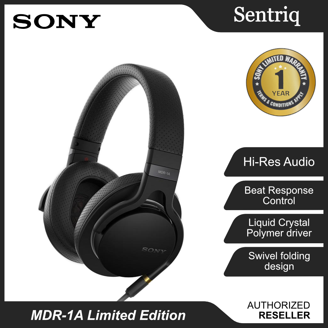 Limited Edition* Sony MDR-1A Stereo Hi Res Headphones High