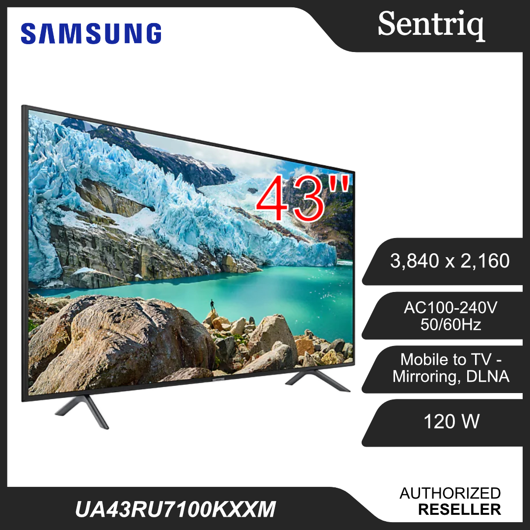 (DISPLAY UNIT) Samsung UA43RU7100KXXM 43" Flat Smart 4K UHD TV